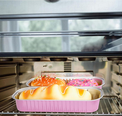 20PCS Rectangle Mini Loaf Pans With Lids,Mini Cake Pans with Lids,Disposable Ramekins Baking Cups Muffin Tins Cupcake Cups for Wedding Birthday Pa...