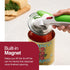 Zyliss Lock N' Lift Can Opener - Manual Can Opener with Built-In Magnet - Safety Can Opener with Stainless Steel Wheel - Handheld Kitchen Tool & G...