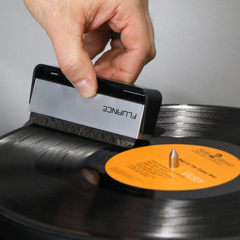 Fluance Vinyl Record & Stylus Cleaning Kit with 2-in-1 Anti-Static Carbon Fiber & Soft Velvet LP Brush and Stylus Brush (VB52)...