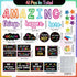 41Pcs Motivational Bulletin Board Decoration Amazing Things Happen Here Paper Cutouts with 100Pcs Glue Points Bulletin Border Stickers for Classro...