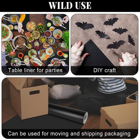 Black Bulletin Board Roll Reusable Waterproof Erasable Bulletin Board Fade Resistant Wrinkle Resistant Poster Non-woven Fabric Bulletin Board Roll...