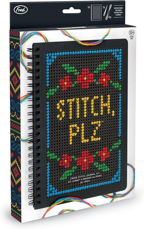 Genuine Fred STITCH PLZ, DIY Cross Stitch Journal Kit...