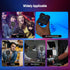 NEEWER Magnetic RGB Video Light, 360° Full Color RGB61 LED Camera Light with 3 Cold Shoe Mounts/CRI 97+/20 Scene Modes/2500K-8500K/2000mAh Recharg...