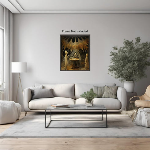 Posterizer 1 pcs-strange alien cult-sci-fi art-Abstract & Modern Art-Fantasy & Fiction Art-Gift for Art Lovers-Decor for Home & Office- UNFRAMED W...