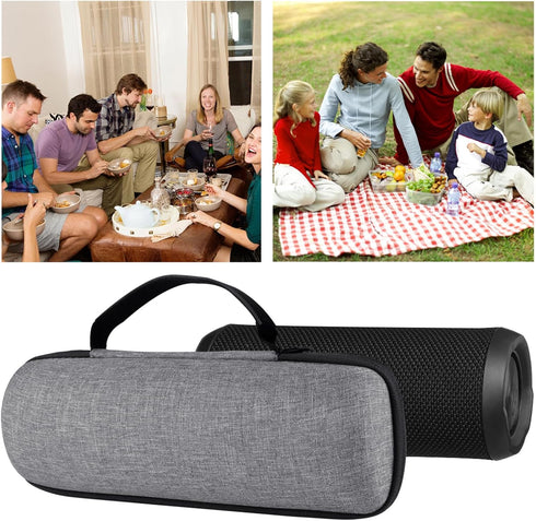 Linkidea Speaker Carrying Case Compatible with JBL Flip 3, JBL Flip 4 Bluetooth Case, Replacement Hard Shell Protective Travel Bag with Cable, Cha...