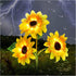 Outdoor Solar Garden Stake Lights,Upgraded LED Solar Powered Light with 3 Sunflower, Waterproof Solar Decorative Lights for Garden, Patio, Backyar...