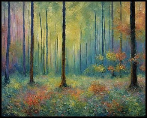 Posterizer 1 pcs- beautiful jungle trees scenary landscape 1-Landscape & Nature Art-Floral Botanical Art- Decor for Home & Office- unframed wall a...