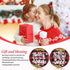 8 Pcs Christmas Word Diamond Art Coasters Kits with Holder Christmas Word Diamond Art Coaster with Cork Bases for Adults Diamond Kits Supplies for...