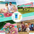 BYDOLL Beach Blanket Sandproof Waterproof 78''×81'' 1-4 Adults Floral Compact Lightweight Oversized Beach Blanket Large Picnic Mat Beach Blanket f...