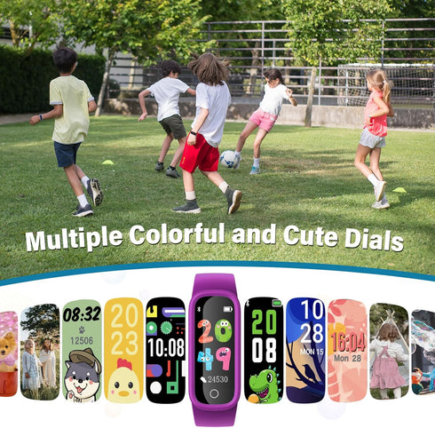 EURANS Kids Fitness Tracker Watch for Boys Girls Teens Ages 5-12, IP68 Waterproof Fitness Watch with Heart Rate & Sleep Tracking, Pedometer, Alarm...