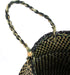 Woven Seagrass Belly Basket for Storage Plant Pot Basket and Laundry, Picnic and Grocery Basket (Medium, black strips)...