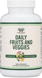 Fruits and Veggies Supplement (Daily Blend of 49 Different Fruits and Vegetables, 23 Veggies and 29 Fruits) 1,500mg Servings, 180 Capsules (No Fil...