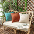 Woaboy Set of 2 Outdoor Waterproof Throw Pillow Covers Rust Decorative Farmhouse Solid Cushion Cases for Bed Sofa Couch Car Living Room 16x16 inch...