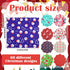 60 Pieces Christmas 10 x 10 Inch Fabric Bundles Sewing Quilting Fabric Happy Christmas Santa Claus Elk Snowflake Christmas Tree Printing Fabric Sq...