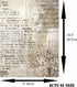Antique Background Mulberry Rice Paper, 8 x 10.5 inch - 6 x Different Printed Mulberry Paper Images 30gsm Visible Fibres for Decoupage Crafts Mixe...
