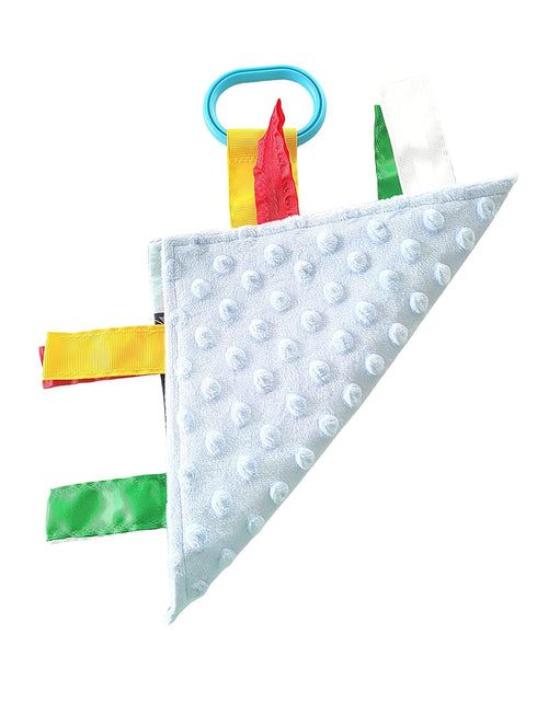 Baby Jack & Co 8x8” Learning Lovey NYC New York Tag Toys for Babies - Baby Crinkle Toys - Soft & Safe - Learn USA Cities and Shapes - Ideal Baby T...