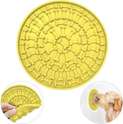 4pc’s Boredom & Anxiety Reduction Slow Feeders for Dogs; Ideal for Food, Treats, Yogurt, and Peanut Butter. Slow Feed Dog Bowl: A Fun Alternative!...