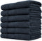 Cleanbear Extra Soft Wash Cloths Washcloths Set 6-Pack 13 x 13 Inches, Highly Absorbent Facecloths (Dark Gray)...