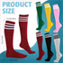 Unittype 6 Pair rainbow Knee High Socks for Women Striped Socks Long Socks Tube Socks Roller Skate Socks for Girls Youth Gift...