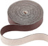 GORGECRAFT 1/2" Wide Dark Brown Faux Grain Buffalo Leather Strip Cord 79" Long Single Sided Leather Roll 1.2mm Thick Matte Synthetic Leather Cord ...