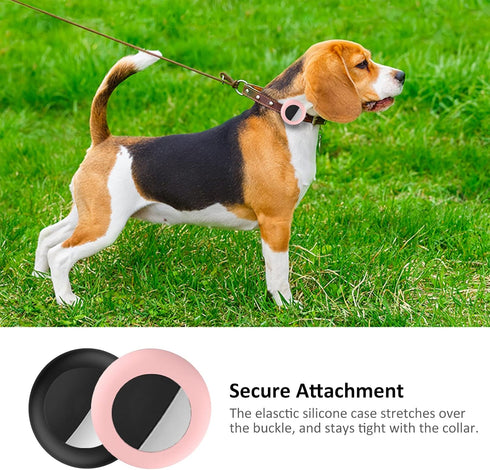 2022 Airtag Cat Collar Holder, Small Air tag Cat Collar Holder Compatible with Apple Airtag GPS Tracker, 2Pack Waterproof Case Cover for Cat Dog P...