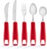 Special Supplies Adaptive Utensils 5-Piece Set Non-Weighted, Non-Slip Handles for Hand Tremors, Arthritis, Parkinson’s or Elderly Use - Stainless ...