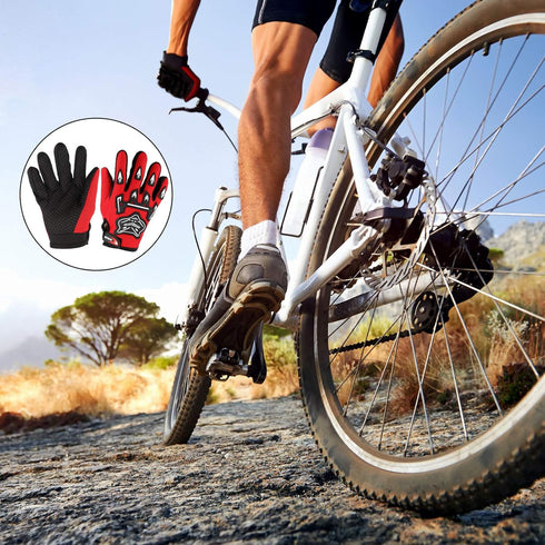 Frienda Kids Motorcycle Gloves Power Sports Racing Gloves Riding Dirty Bike Gloves Winter Bike Cycling Gloves for Riding Cycling Hiking Children O...