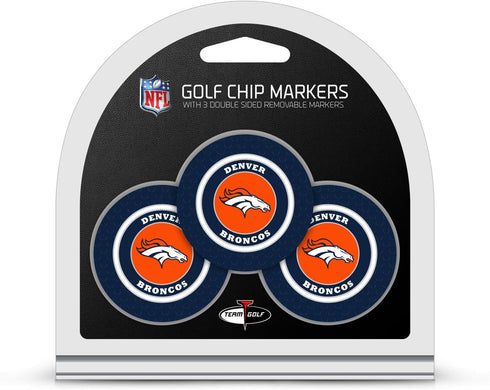 Team Golf NFL Poker Chip Size with Pop Out Smaller Double-Sided Enamel Markers...