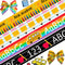 4PCS 1" Back to School Ribbons Pencil ABC School Theme Ribbons for Wrapping Gift 20 Yard, Kindergarten Decor Ribbon for Back to School Party Decor...