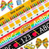 4PCS 1" Back to School Ribbons Pencil ABC School Theme Ribbons for Wrapping Gift 20 Yard, Kindergarten Decor Ribbon for Back to School Party Decor...