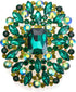 BriLove Women's Stunning Emerald Cut Square Crystal Rhinestone Marquise Cluster Brooch Pin for Wedding Party Prom...