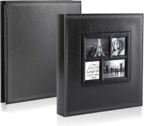 Ywlake Photo Album 4x6 600 Pockets Photos, Extra Large Capacity Family Wedding Picture Albums Holds 600 Horizontal and Vertical Photos Black...
