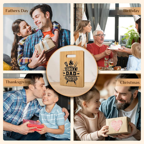 Cool Gifts for Dad Who Wants Nothing - Unique Grill Master Cutting Board - Dad Birthday Gift from Daughter Son Kids, Dad Gifts for Fathers Day Bir...