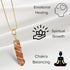 Sunstone Crystal Necklace Pendant For Women, Gold Wire Wrapped Dainty Minimalist Healing Crystal Necklaces For Men Kids Unisex Necklace Jewelry Wi...