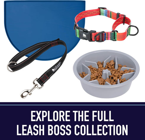 Leashboss 2 Pack Dog Tie Out Cables for Large Dogs - 5 Ft Heavy Duty Tether for Outside Dog Runner - Durable, Chew-Proof, Dog Lead for Yard, Campi...