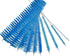 8 Inch Nylon Tube Cleaning Brush Set, (BLUE Variety Pack), 10 Piece Kit, Long Deep Cleaning Brushes with Flexible Handles for Bottles, Straws, Pip...