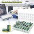 24Value 460Pcs 6.3V-50V Capacitor Assortment Box Kit DIP 1uF-1500uF High Frequency Aluminum Electrolytic Capacitors for Industrial Electrical and ...