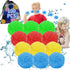 100 Pcs Water Balls Reusable Water Balloons Quick Fill for Kids Outdoor Games & Water Toys - Summer Outside Toys Water Play Ball for Pool Backyard...