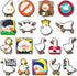 18PCS Silly Goose Shoe Charms, Duck Animal DIY PVC Clog Shoe Charm Accessories Birthday Party Favors Supplies Cute Kawaii Decorations fit Clog Bra...