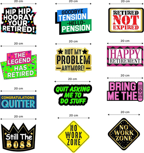 25 Piece Retirement Party Hanging Swirls Decorations, Hilarious Happy Retirement Party Supplies and Gifts...
