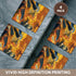 3dRose cst_83365_3 Pietersite Stone in NAmibia, Artistic Abstract NA01 BJA0186 Jaynes Gallery Ceramic Tile Coasters, Set of 4...