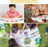 15 Strips 90 Pots Empty Paint Pots, YGAOHF 5ml/0.17oz Large Empty Paint Pots with Lids, Easy Open Acrylic Paint Container Paint Strips for Kids Cl...