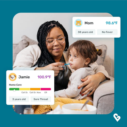 Kinsa Smart,Fever, Digital Medical Baby, Kid and Adult Termometro - Accurate, Fast, FDA Cleared Thermometer for Oral, Armpit or Rectal Temperature...