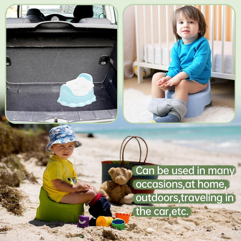 100 Pack Potty Chair Liners with Drawstring,Training Toilet Seat Potty Bags,Disposable Cleaning Bag for Kids Toddler Adults Pet Outdoors(44 x 24 c...