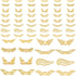 PH PandaHall 160 pcs 8 Styles Angel Wing Charms, Tibetan Style Alloy Wing Spacer Beads for Earring Bracelet Pendants Necklace Jewelry DIY Craft Ma...