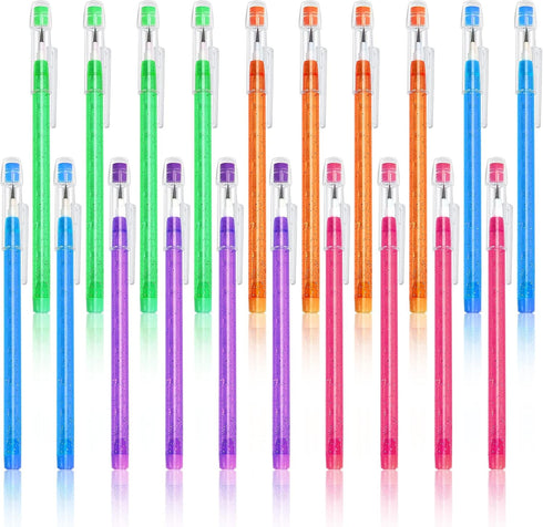 Outus Non-Sharpening Pencils HB Translucent Pencil Stacking Point Pencils for Kids Stackable Pencil with Matching Eraser for Taking Notes, Writing...