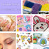 15000 Pieces 30 Color Diamond Art Painting Beads,Flat Bottom Round Resin Rhinestones for Diamond Art Painting Accessories, Round Drills for 5D Dia...