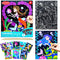 BAOXUE Scratch Art for Kids, Mermaids Black Rainbow Scratch Paper Set-Arts and Crafts & Supplies, DIY Activity & Party Games, Mermaid Toys Gifts f...