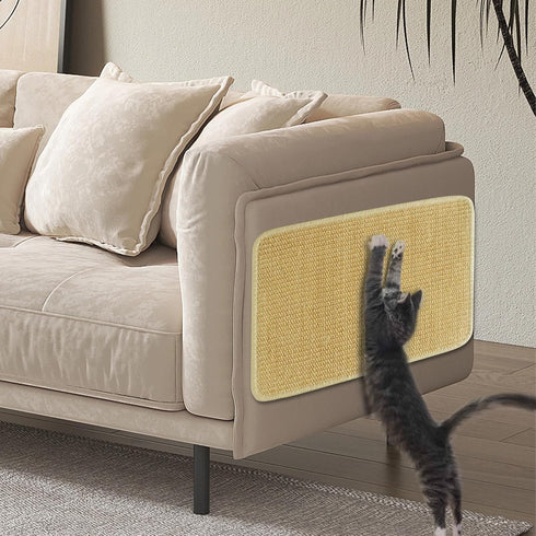 Cat Scratcher Mat,15.7”x11.8” Sisal Cat Scratching Mat Wall Cat Scratch Mat Wall Scratcher for Indoor Cats, Cat Scratching Board (Natural Color)...