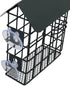 Window Suet Bird Feeder - Single Suet Cake Holder with Roof - Outside Decor - Attract Wild Birds, Woodpeckers - Complete with Hanging Chain...